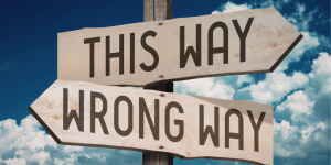 This Way Wrong Way Sign