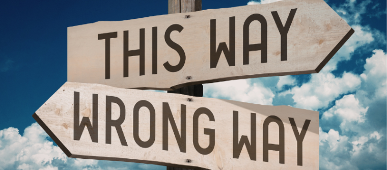 This Way Wrong Way Sign